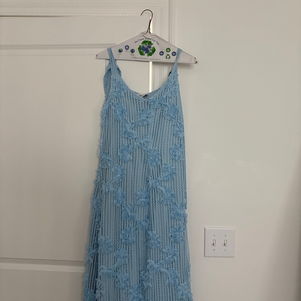 En Saison Light Blue Maxi Dress
